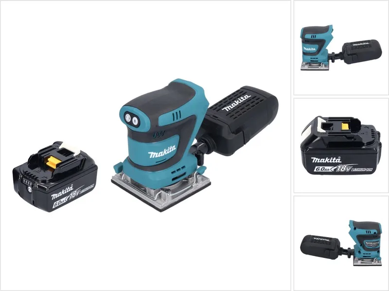 DBO 484 G1 accu-excentrische schuurmachine 18 V 112 x 102 mm + 1x accu 6,0 Ah - zonder oplader de Makita – image du produit