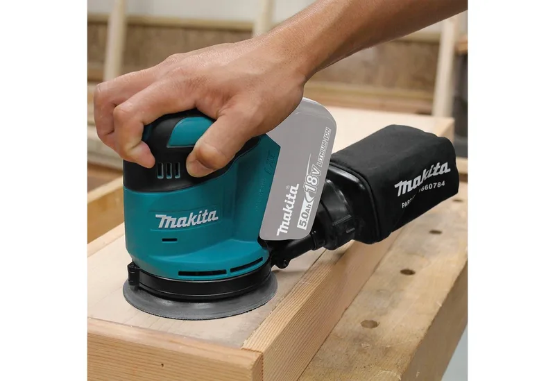DBO180Z 18 V Excenter schuurmachine - Losse Body (geleverd zonder accu en lader) van Makita – productafbeelding 2 van 5
