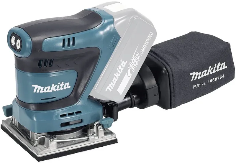DBO484Z Accu Handpalm Vlakschuurmachine 18V Basic Body van Makita – productafbeelding 1 van 5