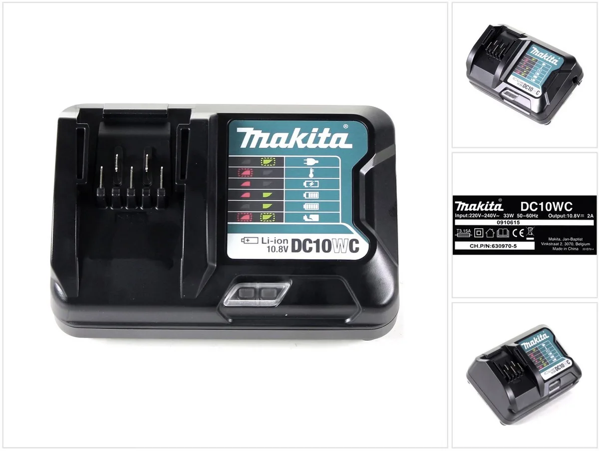 DC 10 WC 10,8 V Ladegerät für Li-Ion Akkus (197334-1) Schnelllade-Gerät van Makita – productafbeelding
