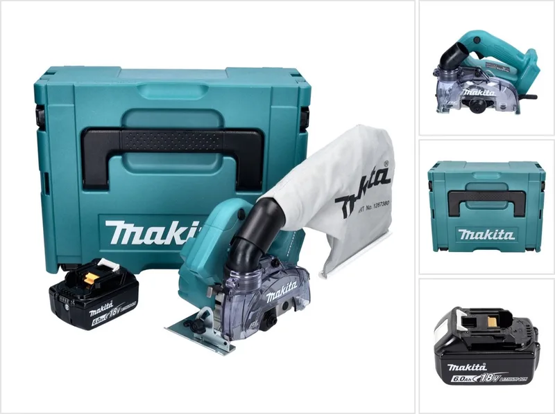 DCC 500 G1J accu diamantzaag 18 V 125 mm borstelloos + 1x accu 6,0 Ah + Makpac - zonder oplader von Makita – Produktbild