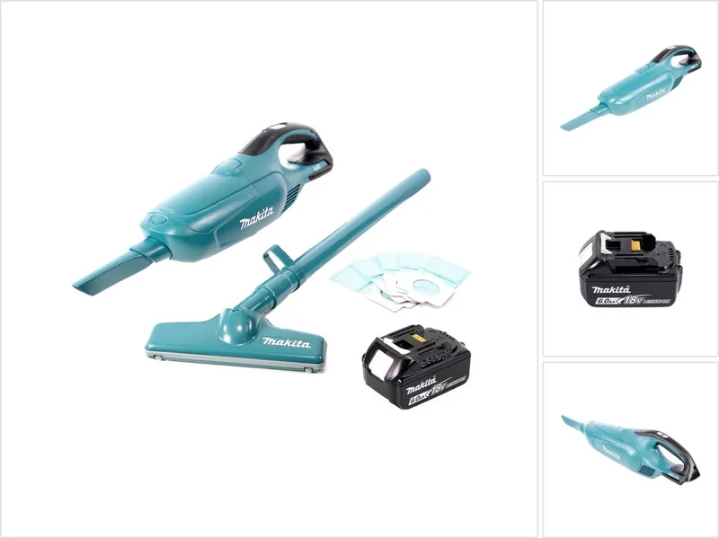 DCL 182 G1 accustofzuiger 18 V + 1x accu 6,0 Ah - zonder oplader de Makita, Vert – image du produit