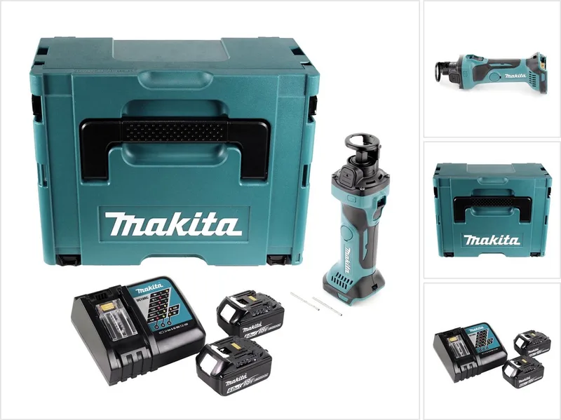 DCO 180 RGJ accu-draaimachine 18 V 30.000 tpm + 2x accu 6.0 Ah + lader + Makpac by Makita – product image