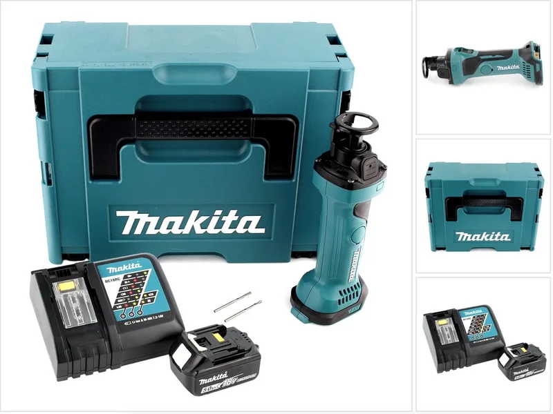 DCO 180 RT1J accu-rotatiesnijder 18 V + 1x accu 5,0 Ah + oplader + Makpac van Makita – productafbeelding