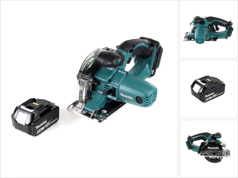 DCS 552 G1 18 V accu metaalhandcirkelzaag 136 mm + 1x 6,0 Ah accu + zaagblad en veiligheidsbril - zonder oplader van Makita – productafbeelding