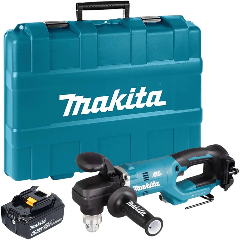 DDA 450 G1K Accu haakse boormachine 18 V 70 Nm borstelloos + 1x accu 6.0 Ah + koffer - zonder lader fra Makita – produktbillede