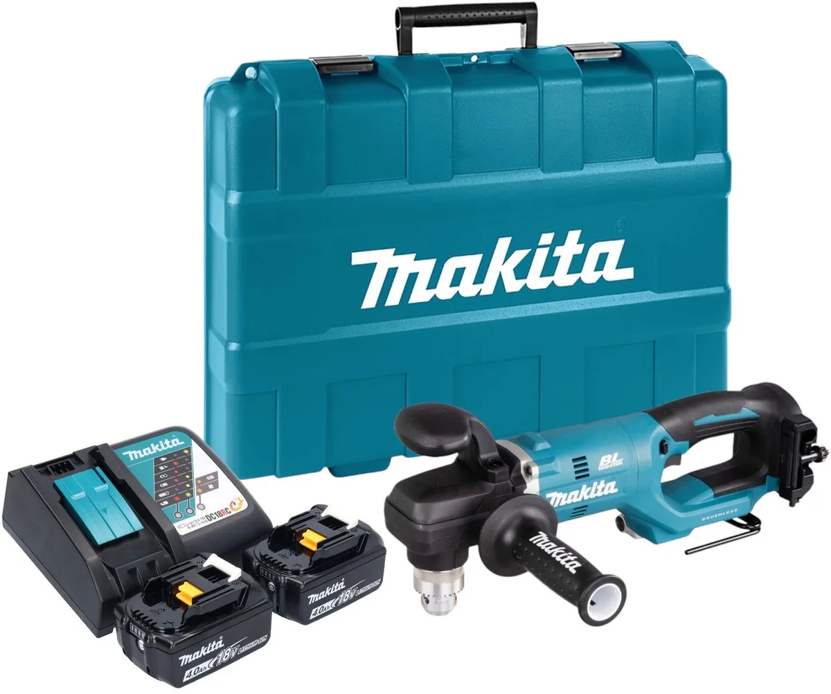 DDA 450 RMK accu haakse boormachine 18 V 70 Nm borstelloos + 2x accu 4.0 Ah + lader + koffer de Makita – image du produit