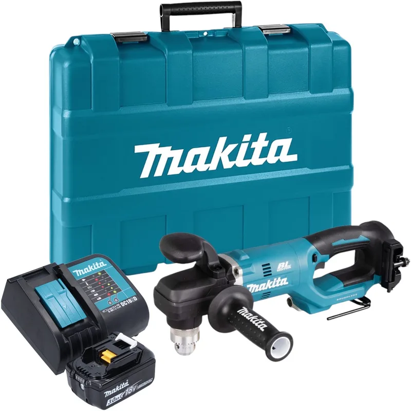 DDA 450 SF1K accu haakse boormachine 18 V 70 Nm borstelloos + 1x oplaadbare accu 3.0 Ah + lader + koffer van Makita – productafbeelding