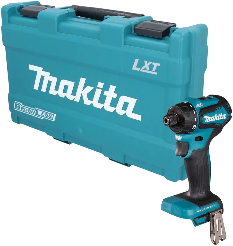 DDF 083 ZK accuboormachine 18 V 40 Nm 1/4" borstelloos + koffer - zonder accu, zonder oplader von Makita – Produktbild