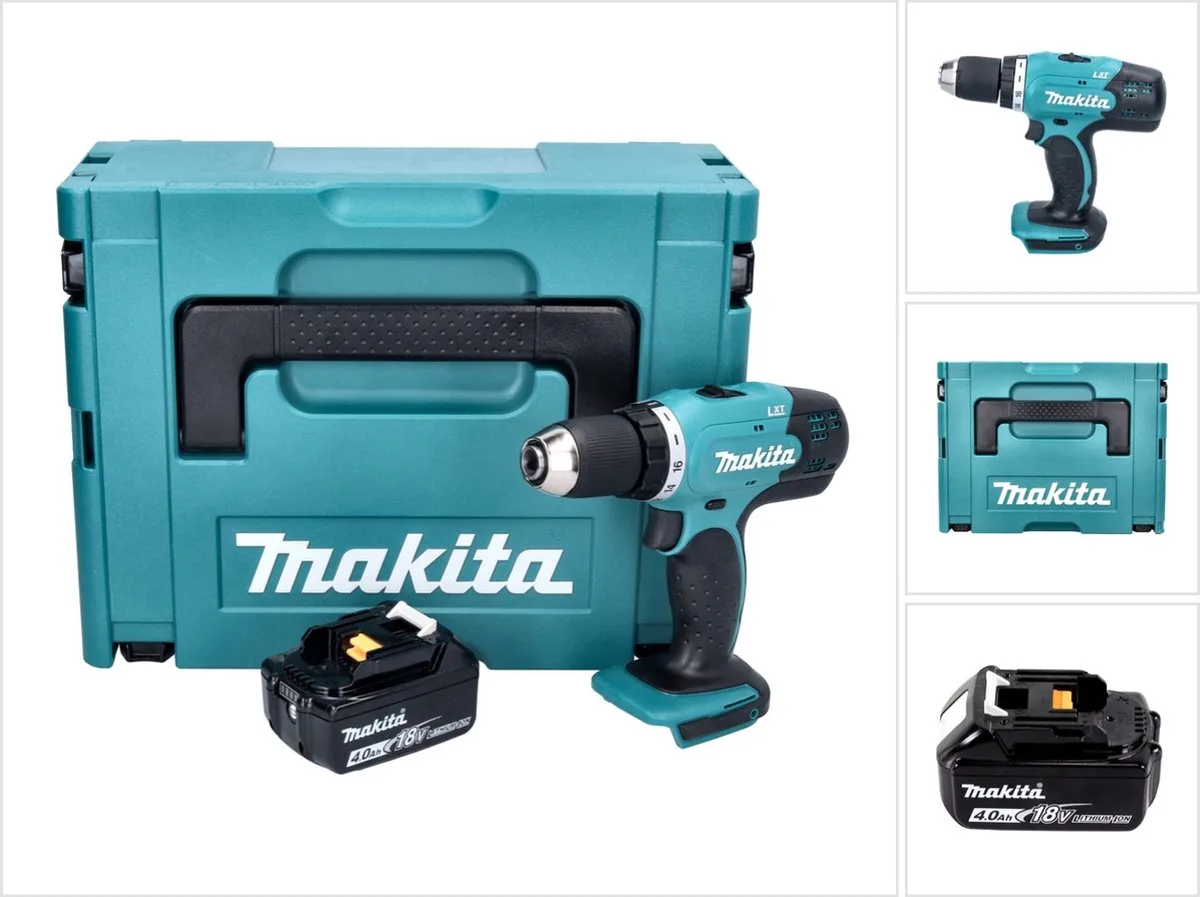 DDF 453 M1J accuboormachine 18 V 42 Nm + 1x accu 4,0 Ah + Makpac - zonder oplader de Makita – image du produit