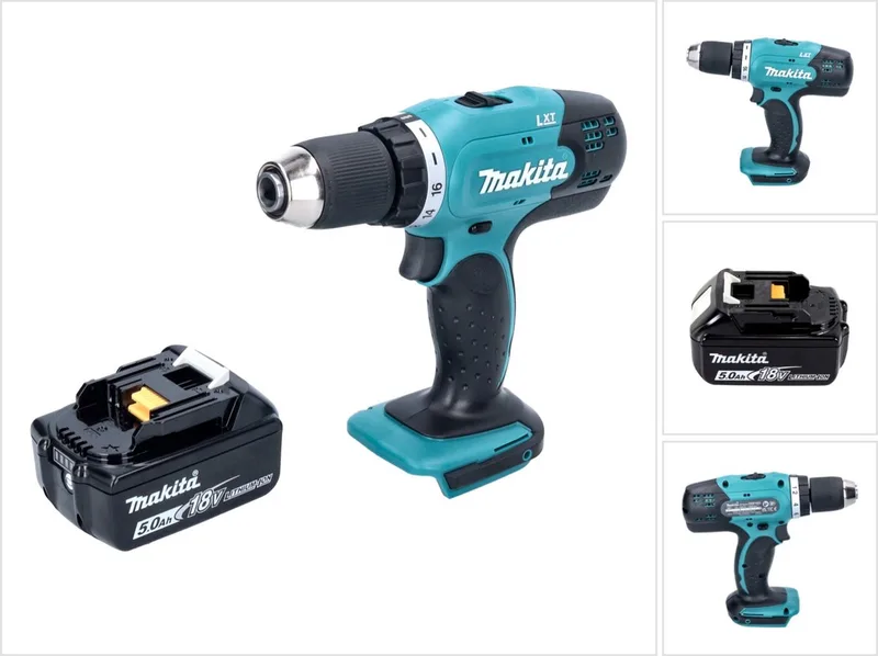 DDF 453 T1 accuboormachine 18 V 42 Nm + 1x oplaadbare accu 5.0 Ah - zonder oplader von Makita – Produktbild