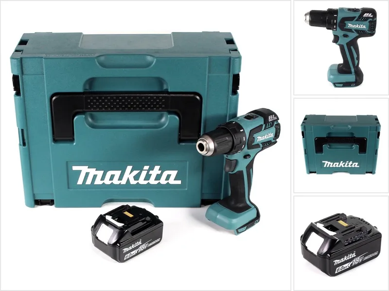DDF 459 G1J accuboormachine 18 V 45 Nm in Makpac + 1x 6,0 Ah accu - zonder oplader de Makita – image du produit