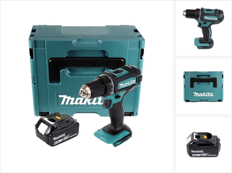 DDF 482 G1J accuboormachine 18 V 62 Nm + 1x accu 6,0 Ah + Makpac - zonder oplader fra Makita – produktbillede