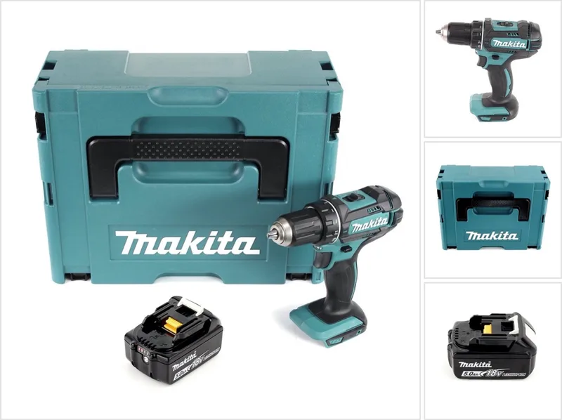 DDF 482 T1J accuboormachine 18 V 62 Nm + 1x accu 5,0 Ah + Makpac - zonder oplader de Makita – image du produit
