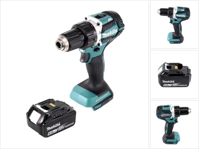 DDF 484 G1 accuboormachine Brushless 18 V 54 Nm + 1x oplaadbare accu 6.0 Ah - zonder oplader de Makita – image du produit
