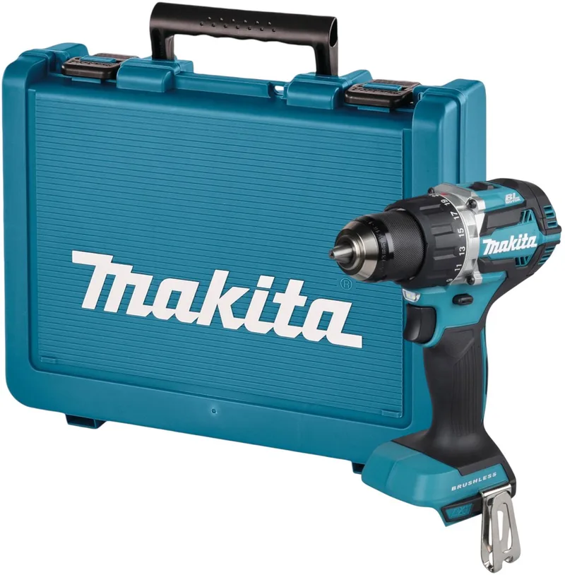 DDF 484 ZE accuboormachine 18 V 54 Nm borstelloos + koffer - zonder accu, zonder oplader von Makita – Produktbild