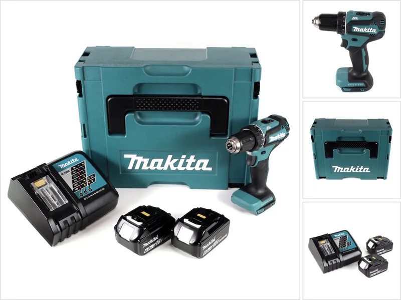 DDF 485 RGJ accuboormachine 18V 50Nm in Makpac + 2x 6,0 Ah accu + oplader de Makita – image du produit