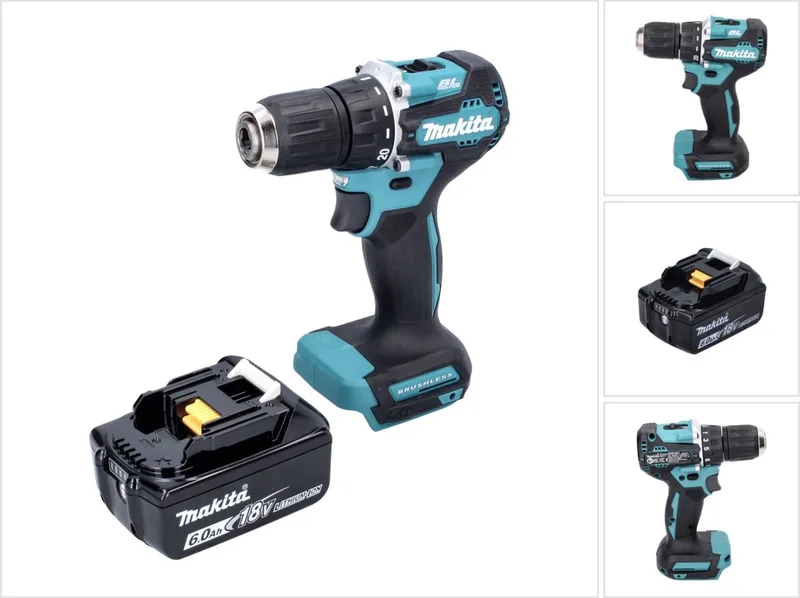 DDF 487 G1 accuboormachine 18 V 40 Nm borstelloos + 1x oplaadbare accu 6.0 Ah - zonder oplader by Makita – product image