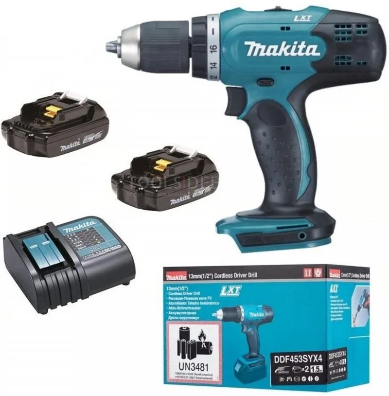DDF453SYX4 Accu Schroefboormachine 18V 1.5Ah de Makita – image du produit