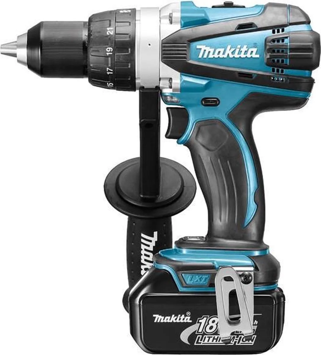 DDF458RMJ Blau/Schwarz Akku-Bohrschrauber 4,0 Ah by Makita – product image
