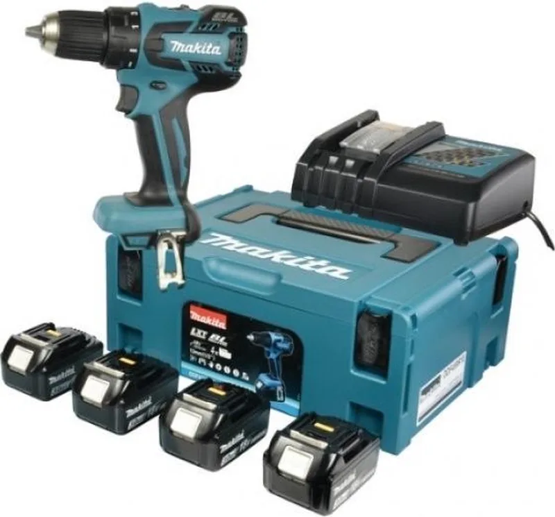 DDF459RF4J BOORMACHINE KOOLBORSTELLOOS 18 VOLT 3,0AH LI-ION | MET 4 ACCU'S von Makita – Produktbild