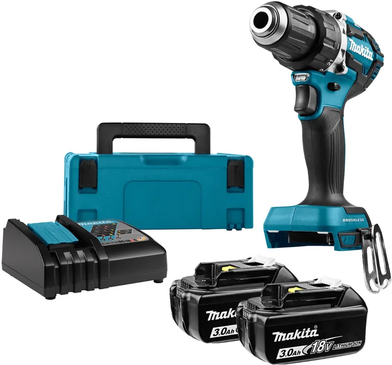 DDF484RFJ Accu schroefboormachine 18V 3.0Ah in Mbox von Makita – Produktbild