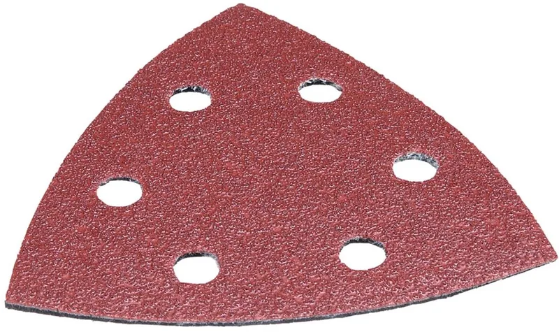 Deltoid schuurpapier, 94 mm, K150, 10 st. K150 - 94 x 94 x 94 mm - rood - 10 stuks - hout / hardhout / spaanplaat fra Makita – produktbillede
