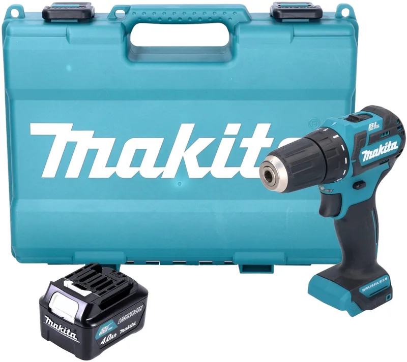 DF 332 DM1E accuboormachine 12 V max. 35 Nm borstelloos + 1x accu 4,0 Ah + koffer - zonder oplader van Makita – productafbeelding