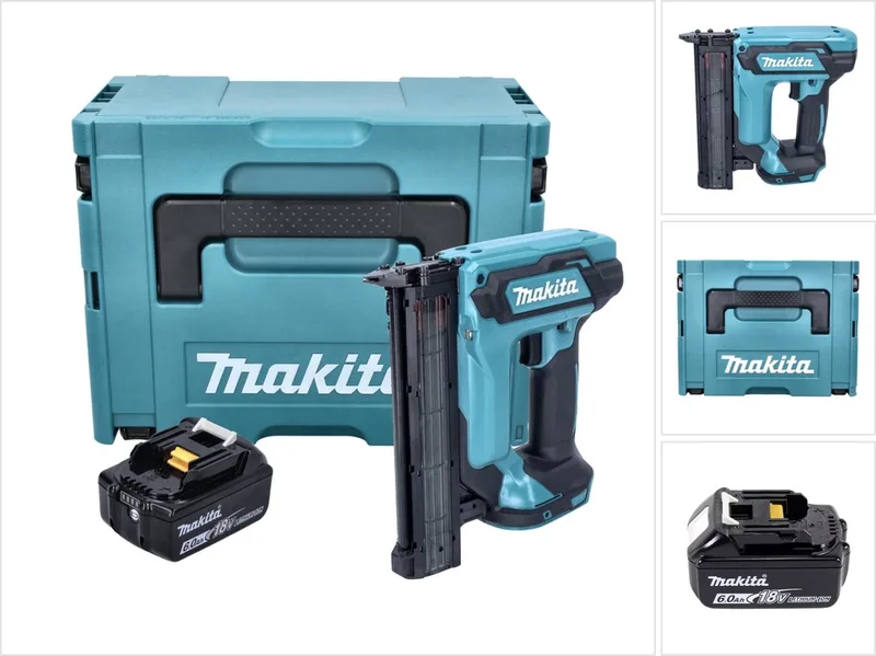 DFN 350 G1J accu staande spijkermachine 18 V 15 - 35 mm + 1x accu 6.0 Ah + Makpac - zonder lader von Makita – Produktbild