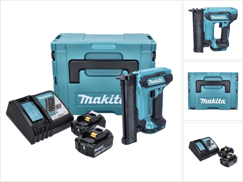 DFN 350 RFJ accu staande spijkermachine 18 V 15 - 35 mm + 2x accu 3.0 Ah + lader + Makpac de Makita – image du produit