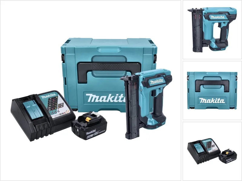 DFN 350 RG1J accu staande spijkermachine 18 V 15 - 35 mm + 1x oplaadbare accu 6.0 Ah + lader + Makpac von Makita – Produktbild