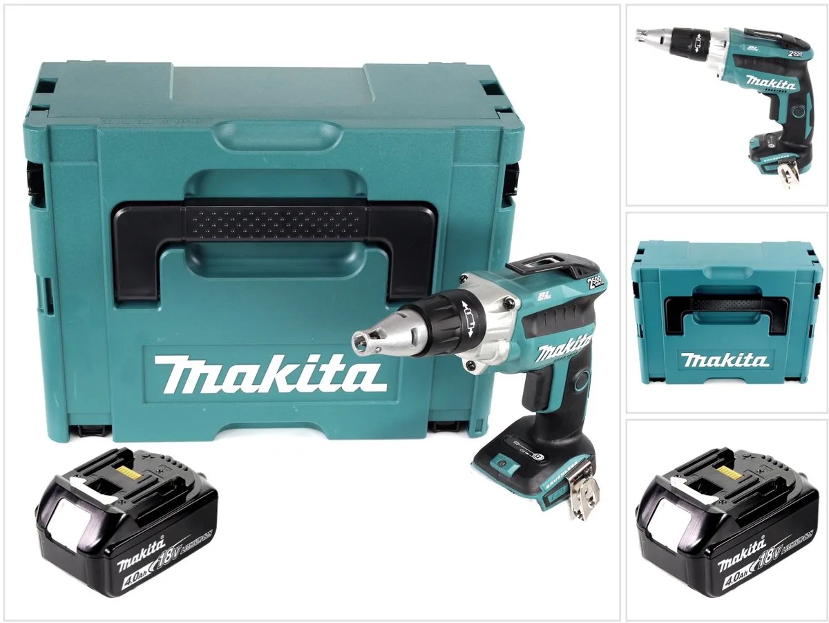 DFS 250 M1J accu-droogbouwschroevendraaier 18 V borstelloos + 1x oplaadbare accu 4.0 Ah + Makpac - zonder oplader från Makita – produktbild