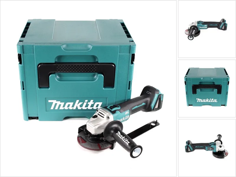 DGA 504 ZJ accu haakse slijper 18 V 125 mm borstelloos solo + Makpac - zonder accu, zonder oplader de Makita – image du produit