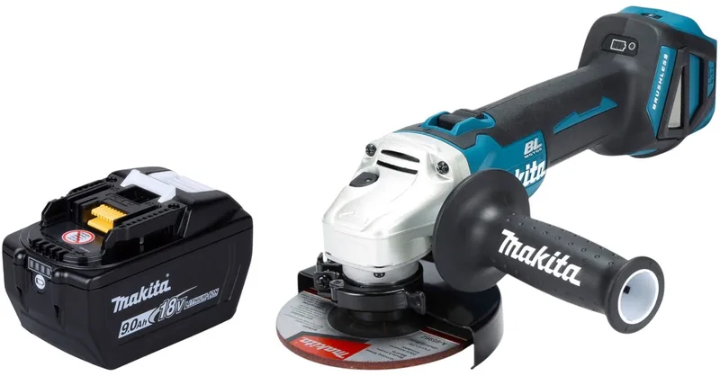 DGA 511 Z Accu haakse slijper 18 V 125 mm Brushless Solo - zonder accu, zonder lader från Makita – produktbild