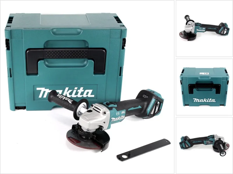 DGA 513 ZJ Snoerloze haakse slijper 18V 125mm Brushless Solo + Makpac - zonder accu, zonder lader von Makita – Produktbild