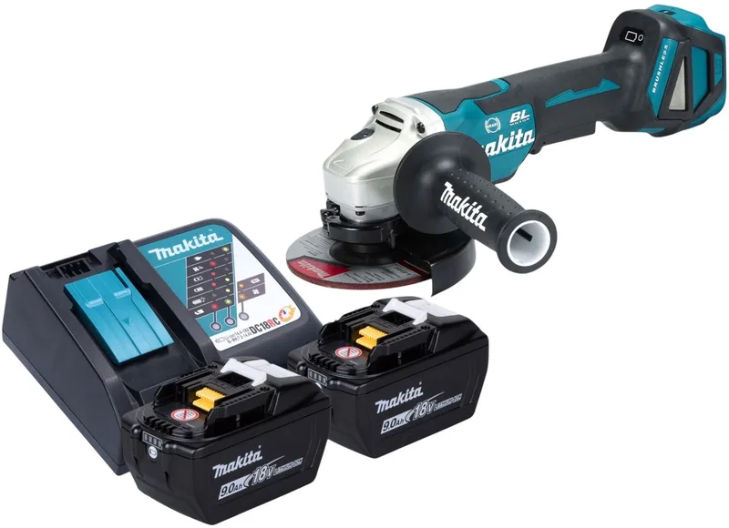 DGA 517 Z Accu haakse slijper 18 V 125 mm borstelloos solo - zonder accu, zonder lader de Makita – image du produit