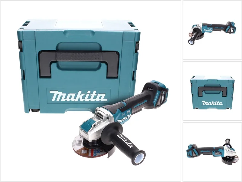 DGA 519 ZJ accu-haakse slijper 18 V 125 mm borstelloos X-Lock Solo + Makpac - zonder accu, zonder oplader van Makita – productafbeelding