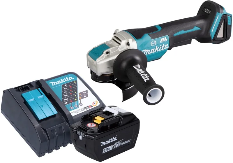 DGA 520 ZX1 Snoerloze haakse slijper 18 V 125 mm X-LOCK Brushless Solo - zonder accu, zonder lader fra Makita – produktbillede