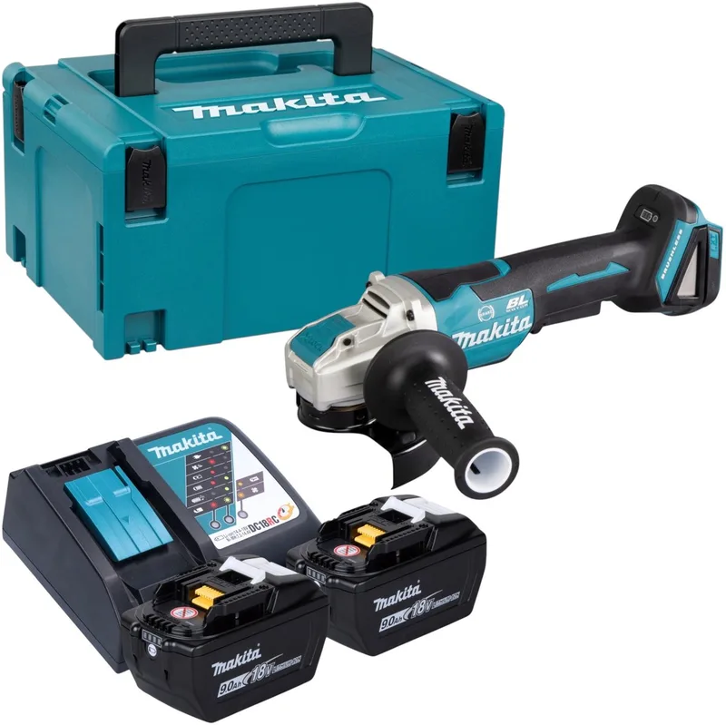 DGA 520 ZX1 Snoerloze haakse slijper 18 V 125 mm X-LOCK Brushless Solo - zonder accu, zonder lader van Makita – productafbeelding