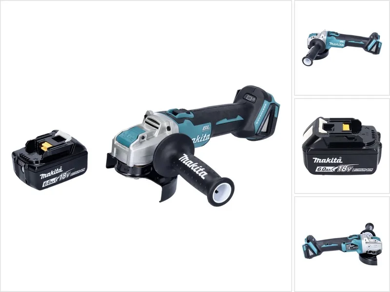 DGA 521 G1X1 accu haakse slijper 18 V 125 mm X-LOCK Brushless + 1x accu 6,0 Ah - zonder oplader de Makita – image du produit