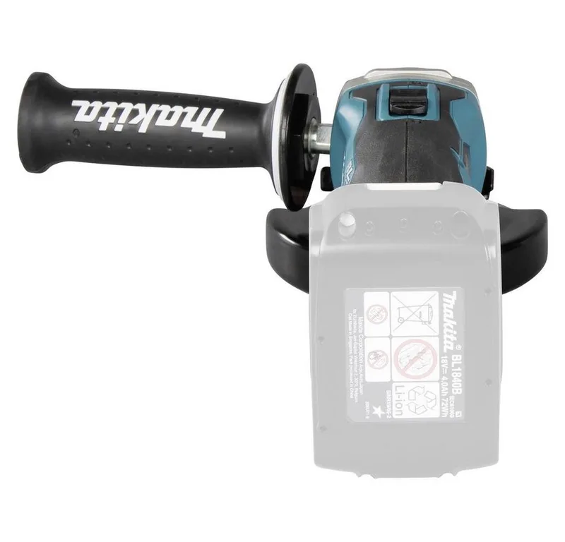 DGA504Z Haakse Slijper - 18 V - 125 mm - Losse Body (geleverd zonder accu en lader) van Makita – productafbeelding 4 van 5