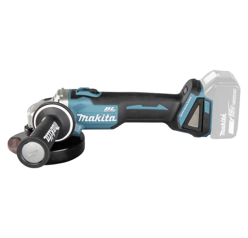 DGA504Z Haakse Slijper - 18 V - 125 mm - Losse Body (geleverd zonder accu en lader) van Makita – productafbeelding 2 van 5