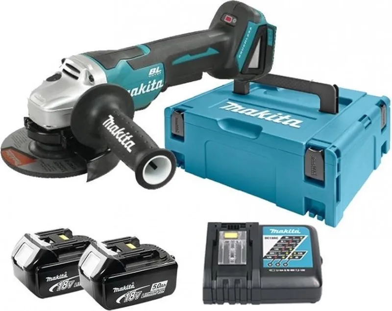DGA505RTJ Accu Haakse Slijper 125mm 18V 5.0Ah in Mbox von Makita – Produktbild