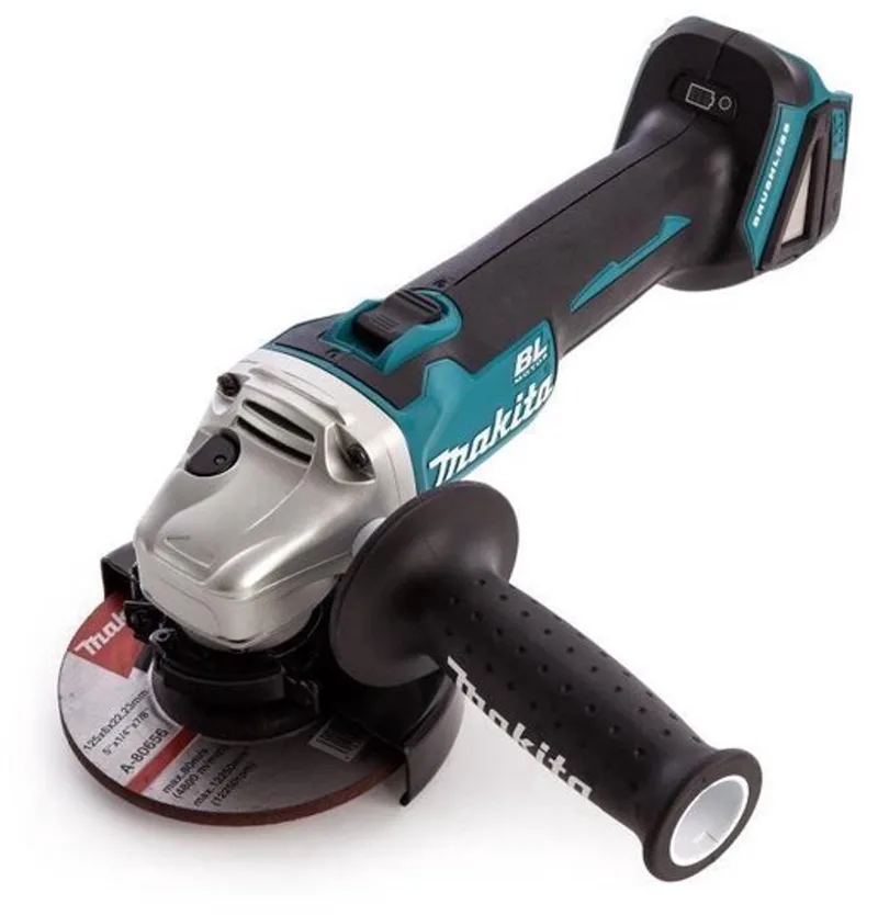 DGA506Z 18V Li-Ion Accu haakse slijper body - 125mm - koolborstelloos - softstart - Losse Body (geleverd zonder accu en lader) van Makita – productafbeelding