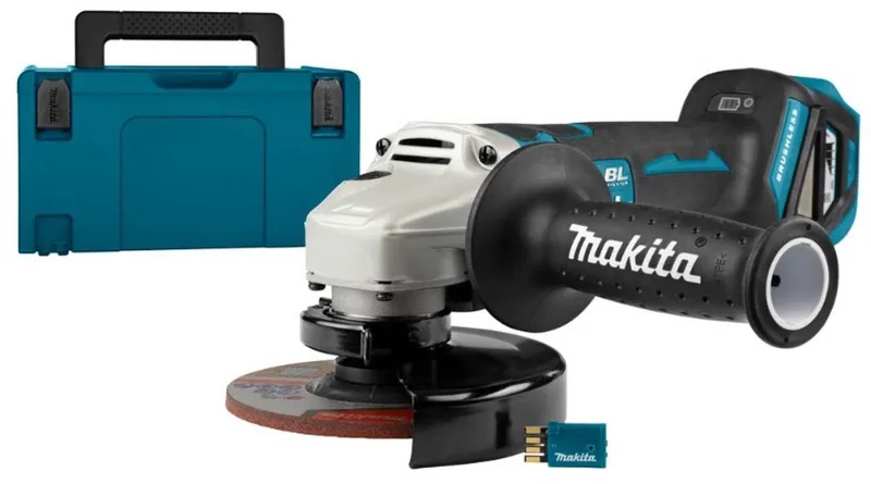 DGA518ZJU Accu Haakse Slijper 125mm AWS 18V Basic Body in Mbox von Makita – Produktbild