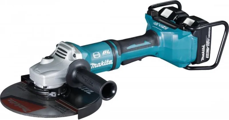DGA900PT2 36V (2x 18V) Li-Ion accu Haakse slijper set (2x 5.0Ah accu) in koffer - 230mm - koolborstelloos de Makita – image du produit
