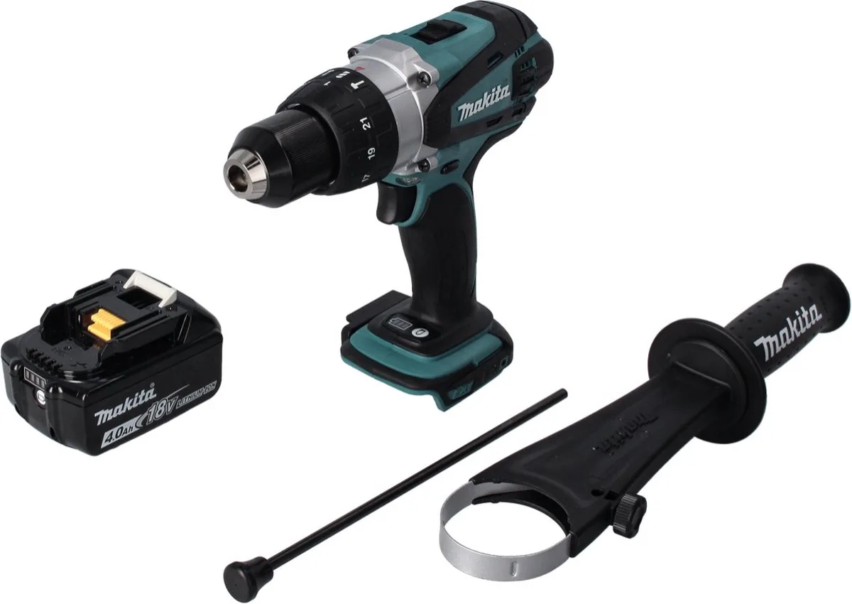 DHP 458 M1 accu klopboormachine 18 V 91 Nm + 1x accu 4,0 Ah - zonder oplader von Makita – Produktbild