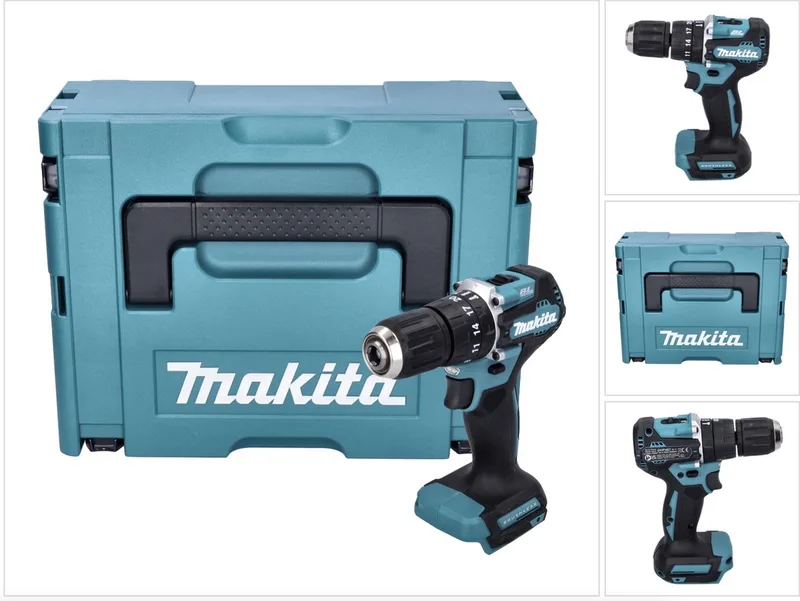 DHP 487 ZJ accu-klopboormachine 18 V 40 Nm borstelloos + Makpac - zonder accu, zonder oplader von Makita – Produktbild