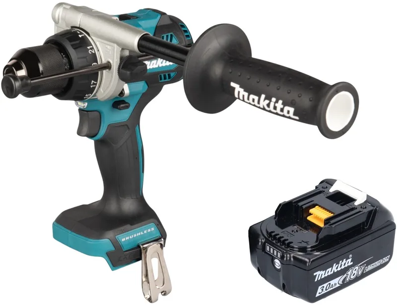 DHP 492 F1 accu klopboormachine 18 V 141 Nm borstelloos + 1x accu 3,0 Ah - zonder oplader van Makita – productafbeelding