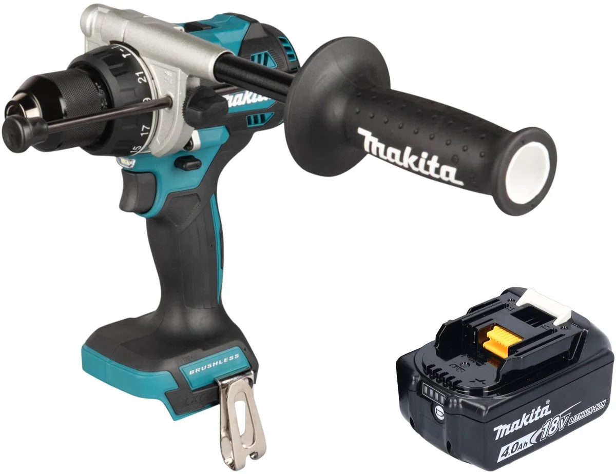 DHP 492 M1 accu klopboormachine 18 V 141 Nm borstelloos + 1x accu 4,0 Ah - zonder oplader von Makita – Produktbild